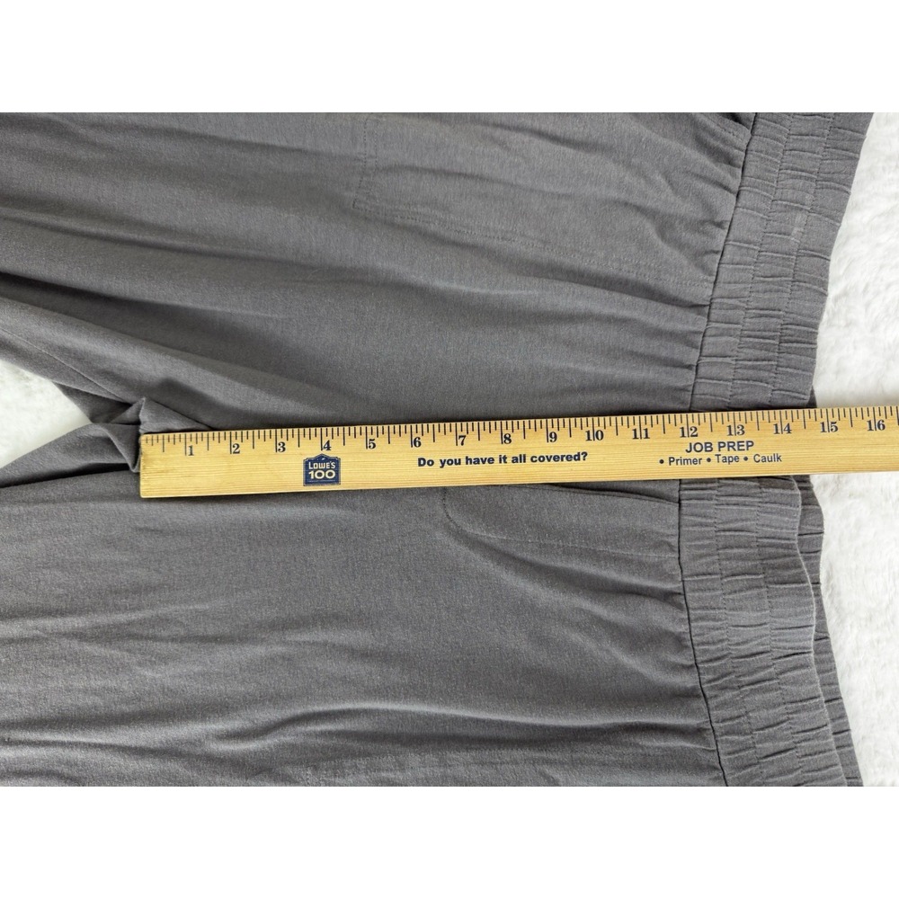 AnyBody Pebble Grey Cozy Knit Cropped Jogger Pant Pockets Pull On Size 1x - Picture 5 of 11